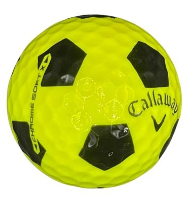 Balles de golf Callaway chrome soft x truvis jaune