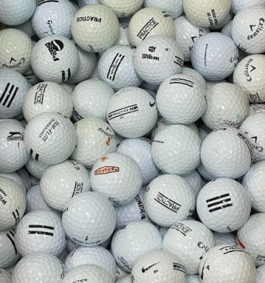 #1 grade white range golf balls