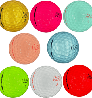 vice multicolor golf balls