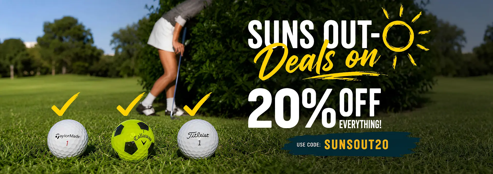 Suns Out - Deals on 20% off everything! Use Code SUNSOUT20